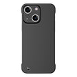 For iPhone 14 Plus Frameless Metallic Paint Hybrid PC Phone Case(Matte Black) - iPhone 14 Plus Cases by PMC TechLife | Online Shopping South Africa | PMC TechLife | Buy Now Pay Later Mobicred