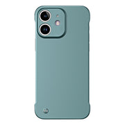 For iPhone 12 mini Frameless Metallic Paint Hybrid PC Phone Case(Green)