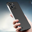 For iPhone 11 Frameless Metallic Paint Hybrid PC Phone Case(Matte Black) - iPhone 11 Cases by PMC TechLife | Online Shopping South Africa | PMC TechLife | Buy Now Pay Later Mobicred