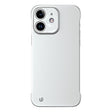 For iPhone 12 Frameless Metallic Paint Hybrid PC Phone Case(Space Silver) - iPhone 12 / 12 Pro Cases by PMC TechLife | Online Shopping South Africa | PMC TechLife | Buy Now Pay Later Mobicred