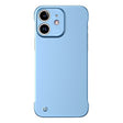 For iPhone 12 Frameless Metallic Paint Hybrid PC Phone Case(Sierra Blue) - iPhone 12 / 12 Pro Cases by PMC TechLife | Online Shopping South Africa | PMC TechLife | Buy Now Pay Later Mobicred