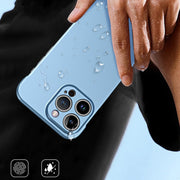 For iPhone 15 Pro Max Frameless Metallic Paint Hybrid PC Phone Case(Space Silver)