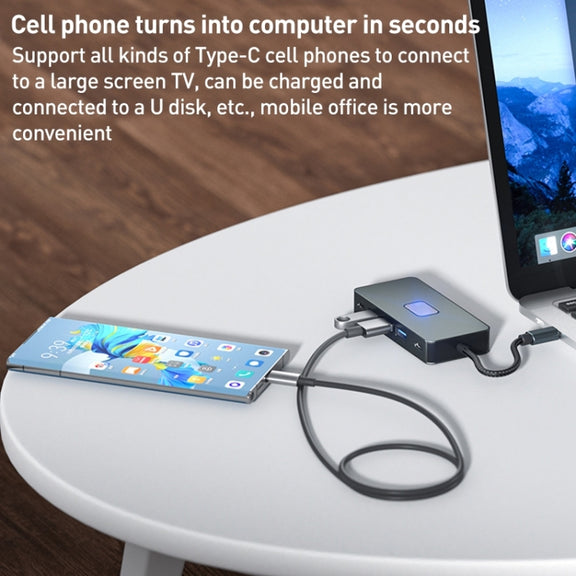 BYL-2312 Type-C to HDMI 4K 30Hz + USB3.0 + PD100W Docking Station HUB