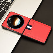 For Tecno Phantom V Flip Litchi Texture Card Slots Back Cover Phone Case(Red)