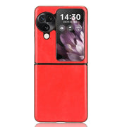 For OPPO Find N3 Flip Litchi Texture Back Cover Phone Case(Red)
