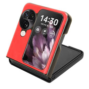 For OPPO Find N3 Flip Litchi Texture Back Cover Phone Case(Red)