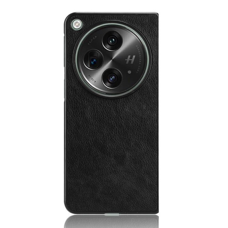For OPPO Find N3 Litchi Texture Back Cover Phone Case(Black)