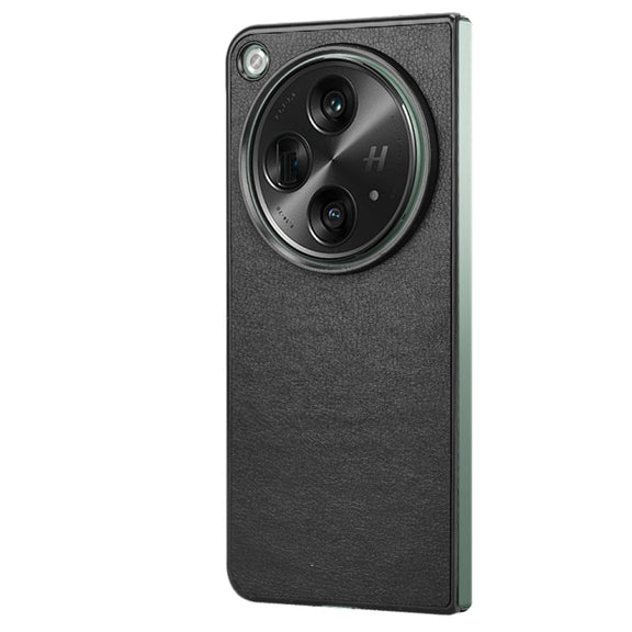 For OPPO Find N3 Litchi Texture Back Cover Phone Case(Black)