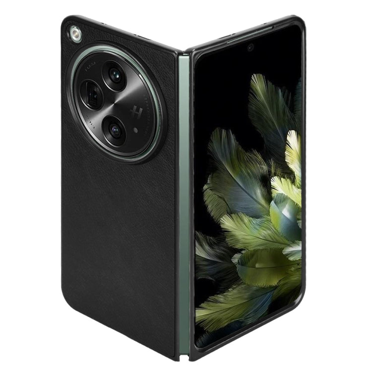 For OPPO Find N3 Litchi Texture Back Cover Phone Case(Black)