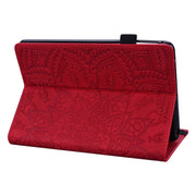 For Samsung Galaxy Tab S9 FE Calf Texture Embossed Leather Tablet Case(Red)