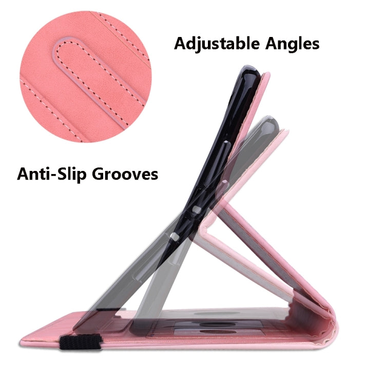 For Samsung Galaxy Tab S9 FE Calf Texture Embossed Leather Tablet Case(Pink)