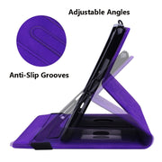 For Samsung Galaxy Tab S9 Ultra Calf Texture Embossed Leather Tablet Case(Purple)