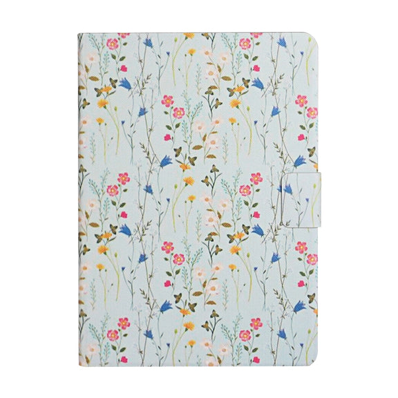 For Samsung Galaxy Tab A9+ Flower Pattern Horizontal Flip PU Tablet Case with Sleep / Wake-up Function(Small Floral)