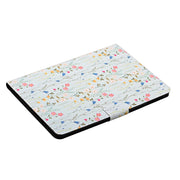 For Samsung Galaxy Tab A9+ Flower Pattern Horizontal Flip PU Tablet Case with Sleep / Wake-up Function(Small Floral)