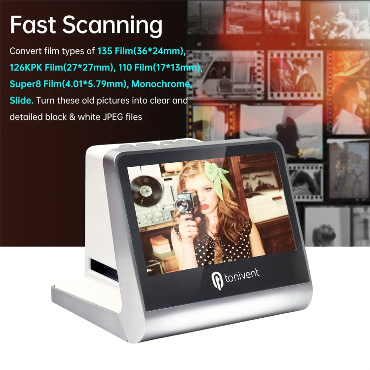 Tonivent TON170 14 Mega Pixels 5 inch HD Screen Film Scanner(UK Plug)