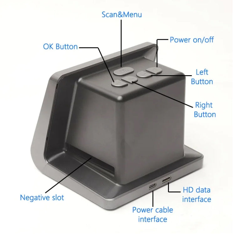 Tonivent TON171 24-48 Mega Pixels 5 inch HD Screen Film Scanner(US Plug)