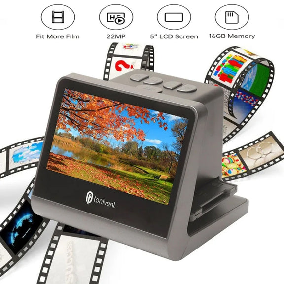 Tonivent TON171 24-48 Mega Pixels 5 inch HD Screen Film Scanner(US Plug)