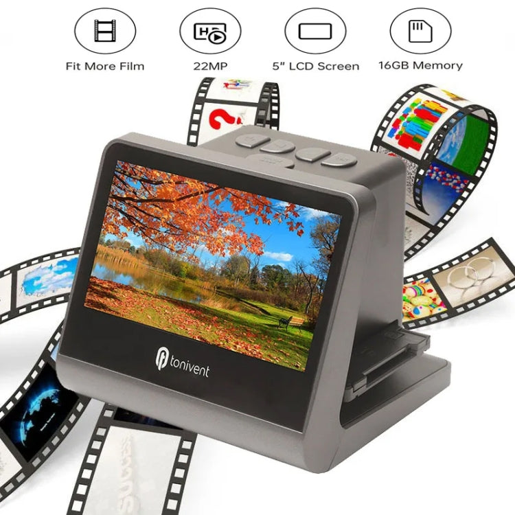 Tonivent TON171 24-48 Mega Pixels 5 inch HD Screen Film Scanner(US Plug)