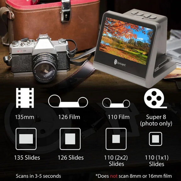 Tonivent TON171 24-48 Mega Pixels 5 inch HD Screen Film Scanner(US Plug)