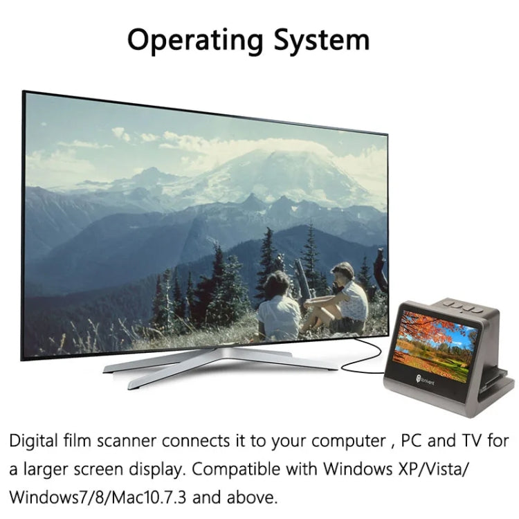 Tonivent TON171 24-48 Mega Pixels 5 inch HD Screen Film Scanner(US Plug)