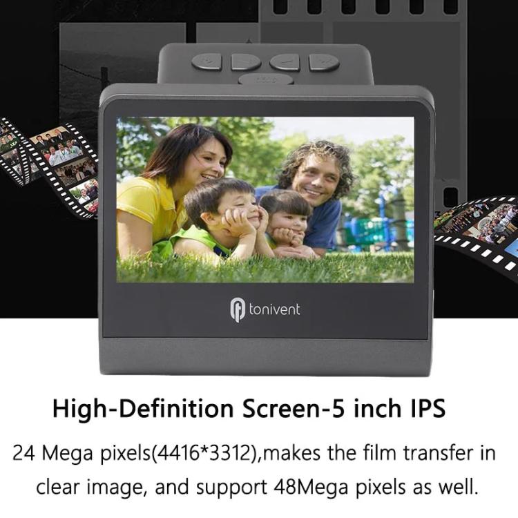 Tonivent TON171 24-48 Mega Pixels 5 inch HD Screen Film Scanner(US Plug)
