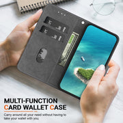 For Google Pixel 9 Pro Crystal Texture Colored Drawing Leather Phone Case(Cat Tiger Reflection)