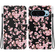 For Google Pixel 9 Pro Crystal Texture Colored Drawing Leather Phone Case(Plum Bossom) - Google Cases by PMC TechLife | Online Shopping South Africa | PMC TechLife | Buy Now Pay Later Mobicred