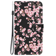 For Google Pixel 9 Pro Crystal Texture Colored Drawing Leather Phone Case(Plum Bossom)