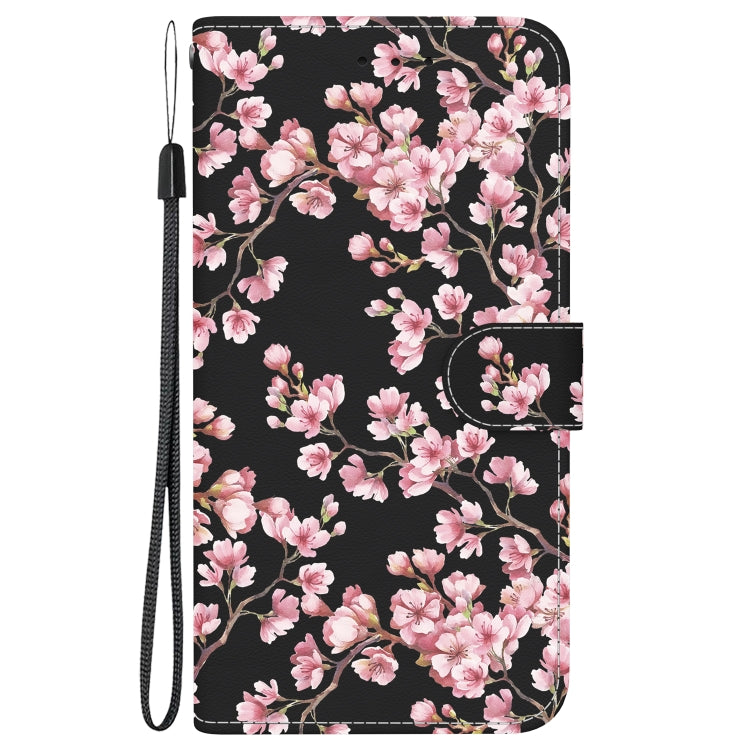For Google Pixel 9 Crystal Texture Colored Drawing Leather Phone Case(Plum Bossom)