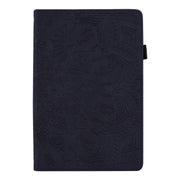 For Lenovo Tab P12 12.7 Calf Texture Embossed Leather Tablet Case(Black)