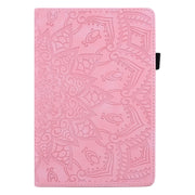 For Lenovo Tab P12 12.7 Calf Texture Embossed Leather Tablet Case(Pink)