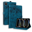 For iPad Pro 11 2024 Cartoon Sakura Cat Embossed Smart Leather Tablet Case(Blue) - iPad Pro 11 2024 Cases by PMC TechLife | Online Shopping South Africa | PMC TechLife | Buy Now Pay Later Mobicred