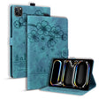 For iPad Pro 13 2024 Cartoon Sakura Cat Embossed Smart Leather Tablet Case(Green) - iPad Pro 13 2024 Cases by PMC TechLife | Online Shopping South Africa | PMC TechLife | Buy Now Pay Later Mobicred