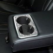For Ford Mustang Mach E 2021 Car Rear Seat Cup Holder Frame Diamond Decorative Sticker