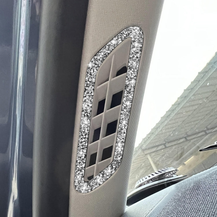For Ford Mustang Mach E 2021 Car Door Pillar Air Outlet Diamond Decorative Sticker