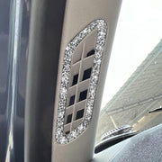 For Ford Mustang Mach E 2021 Car Door Pillar Air Outlet Diamond Decorative Sticker