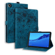 For Lenovo Tab M10 Plus 3rd Gen 2022 Cartoon Sakura Cat Embossed Leather Tablet Case(Blue) - Lenovo by PMC TechLife | Online Shopping South Africa | PMC TechLife | Buy Now Pay Later Mobicred