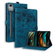 For Lenovo Xiaoxin Pad Pro 12.7 2025 Cartoon Sakura Cat Embossed Leather Tablet Case(Blue) - Lenovo by PMC TechLife | Online Shopping South Africa | PMC TechLife | Buy Now Pay Later Mobicred