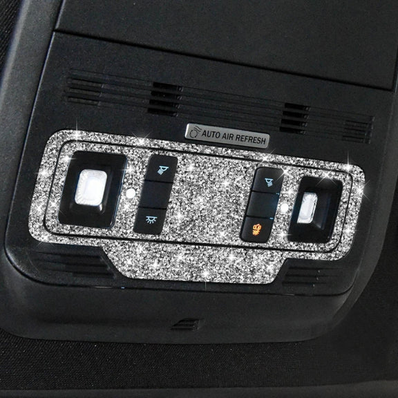 For Ford Mustang Mach E 2021 Car Reading Light Button Diamond Decorative Sticker