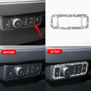 For Ford Mustang Mach E 2021 Car Headlight Switch Panel Diamond Decorative Sticker