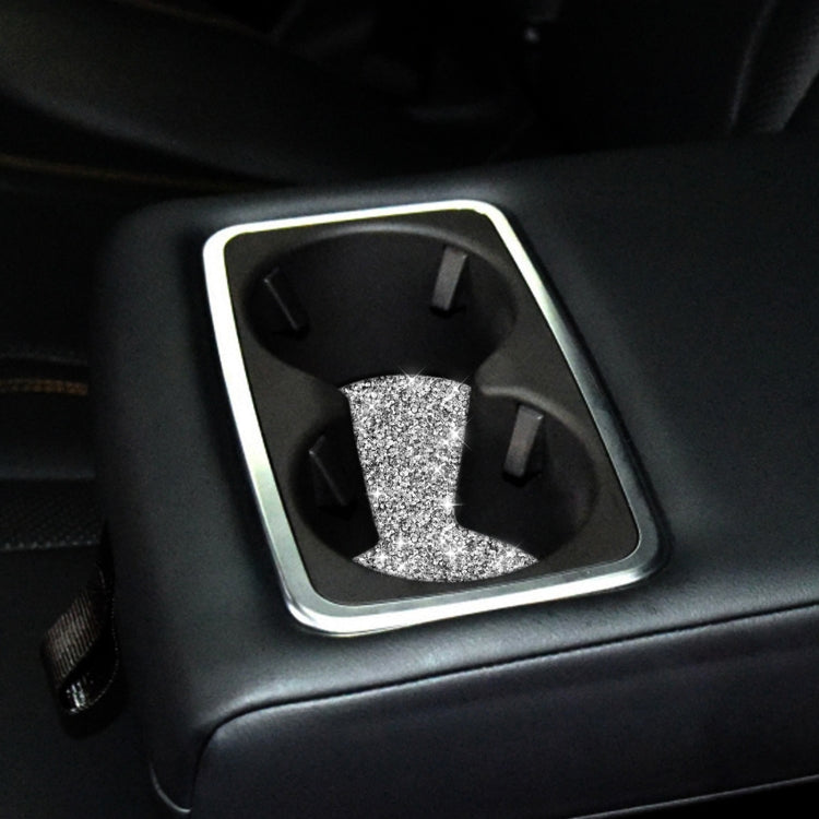 For Ford Mustang Mach E 2021 Car Small Cup Base Diamond Decorative Sticker