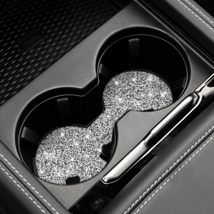 For Ford Mustang Mach E 2021 Car Large Cup Base Diamond Decorative Sticker