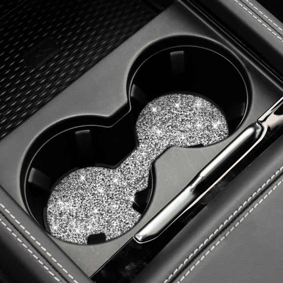 For Ford Mustang Mach E 2021 Car Large Cup Base Diamond Decorative Sticker