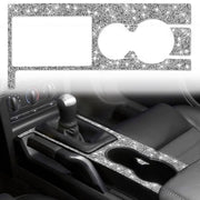 For Ford Mustang 2005-2009 Car Gear Panel Diamond Decorative Sticker, Left Drive