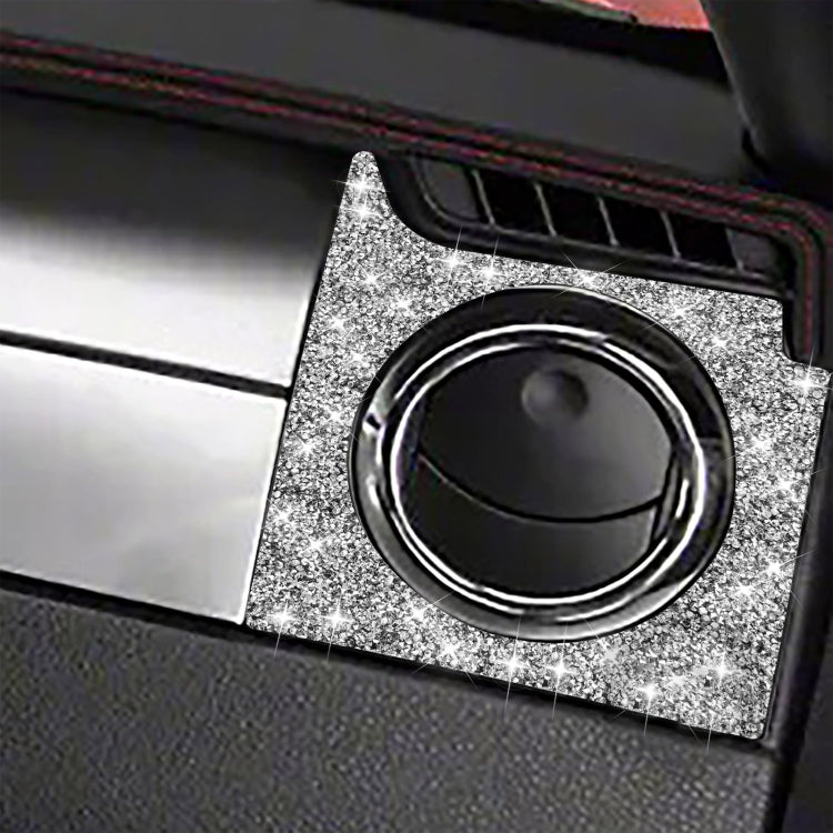 For Ford Mustang 2005-2009 Car Right Air Outlet Diamond Decorative Sticker, Left Drive