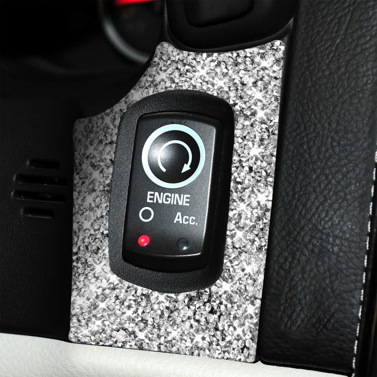 For Chevrolet Corvette C6 2005-2013 Ignition Switch Panel Diamond Decorative Sticker, Left Drive