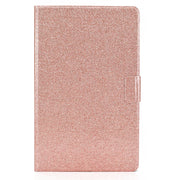 For Samsung Galaxy Tab A9 Glitter Powder Leather Tablet Case(Rose Gold)