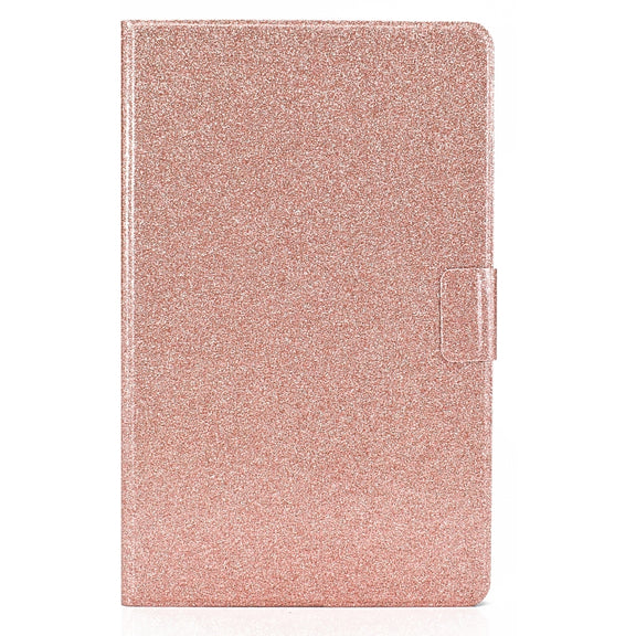 For Samsung Galaxy Tab A9 Glitter Powder Leather Tablet Case(Rose Gold)