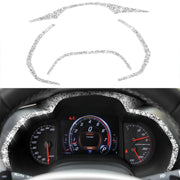 For Chevrolet Corvette C7 2014-2019 4 in 1 Car Dashboard Frame Diamond Decorative Sticker, Left Drive