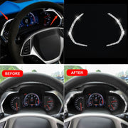 For Chevrolet Corvette C7 2014-2019 2 in 1 Car Dashboard Frame Diamond Decorative Sticker, Left Drive